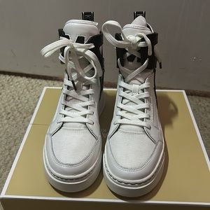 Michael Kors Matson High Top Optic White Sneakers Women